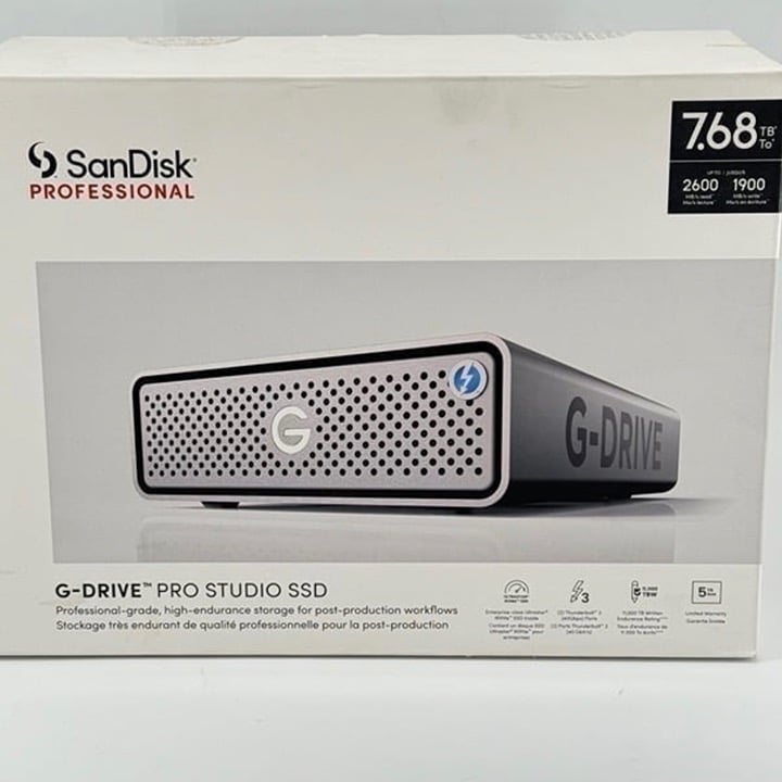 SanDisk Professional 7.68TB G-DRIVE PRO STUDIO SSD USB-C Thunderbolt