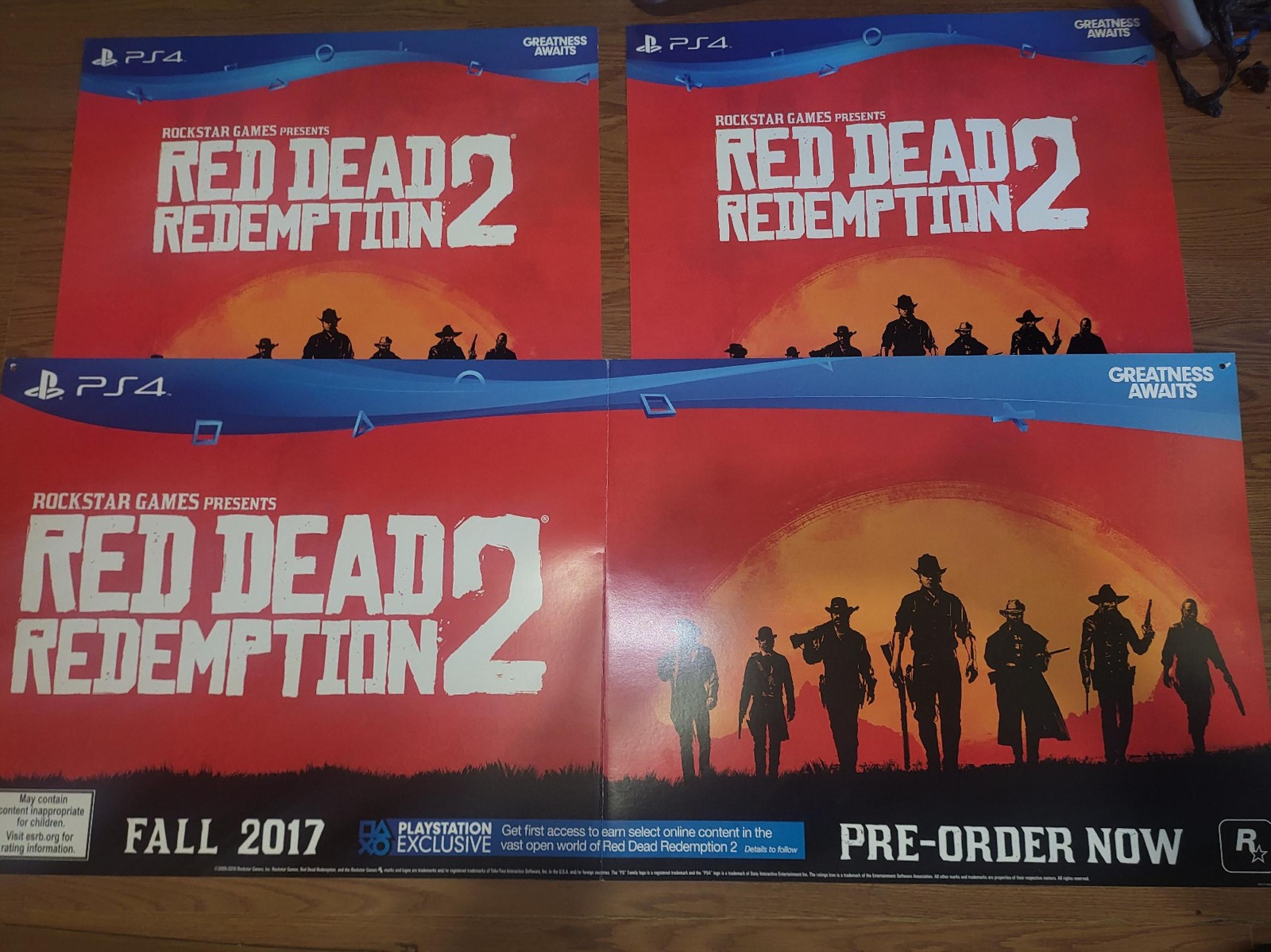 Red Dead Redemption 2 Gamestop Promo Posters