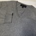 Brooks Brothers Men's XL Grey 100% Supima Cotton V-Neck Pullover Sweater