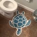 Sea Turtle Bathroom Rug Beach Bathroom Mats Rugs No Silp 26 x 24 Inch