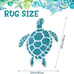 Sea Turtle Bathroom Rug Beach Bathroom Mats Rugs No Silp 26 x 24 Inch