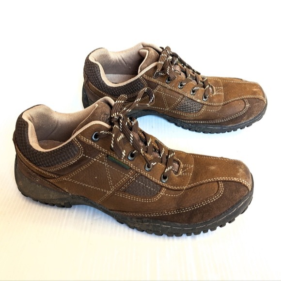 NUNN BUSH men's all terrain brown leather casual loafers shoes