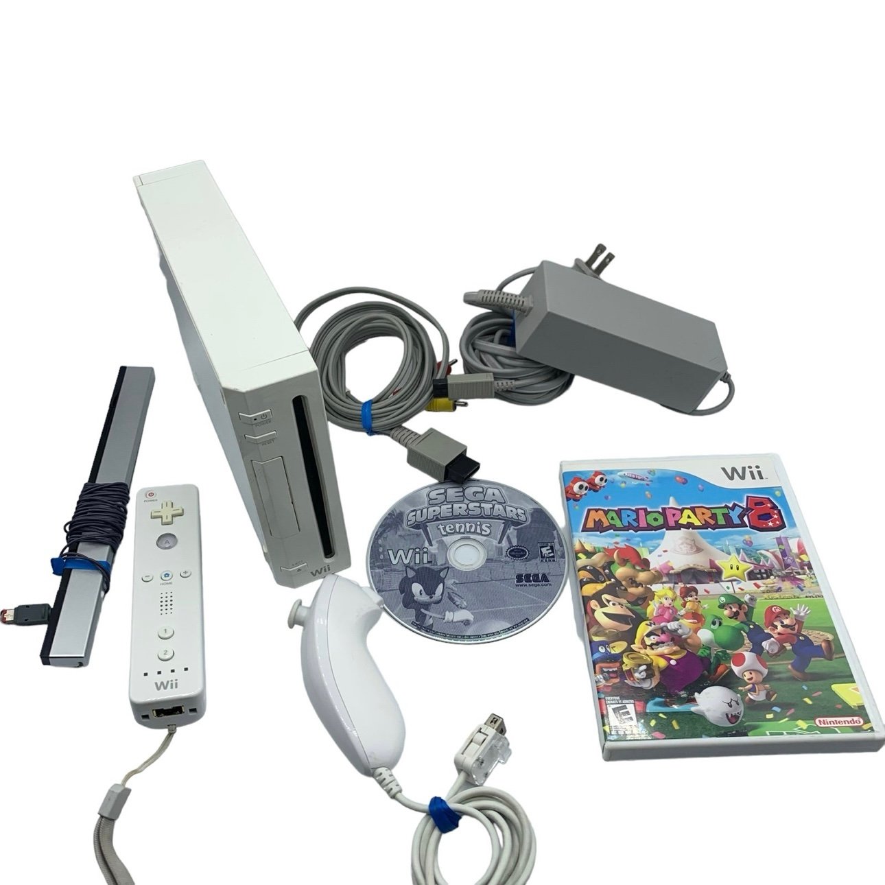 Nintendo Wii Console System Bundle Mario Party Video Gaming Multiplayer Sonic