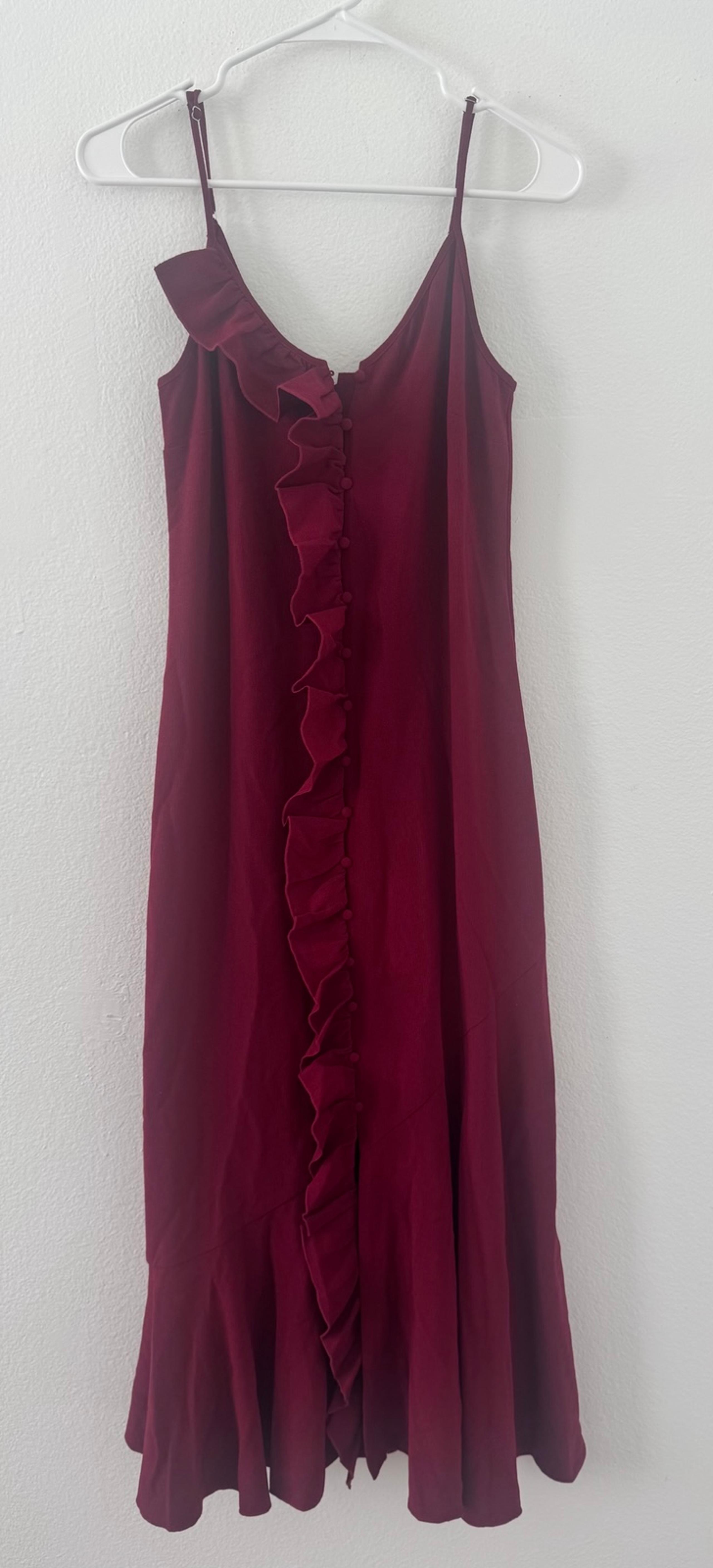 Revolve Hofmann Copenhagen Rosine Ruffle Dress Button Front Flounce EU 34 US 2/4