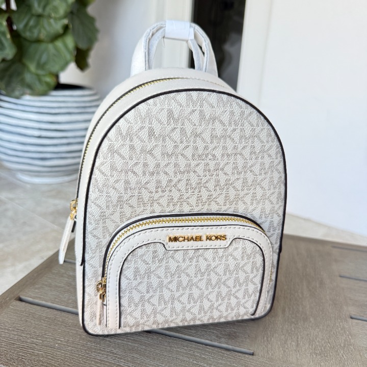 Michael Kors Jaycee Mni XS Signature PVC LT CREAM