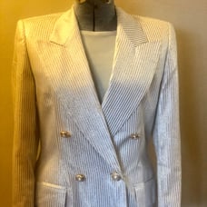 ESCADA gold pinstripe blazer