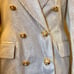 ESCADA gold pinstripe blazer