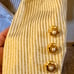 ESCADA gold pinstripe blazer