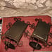 Metal Mirrored Pillar Candleholders
