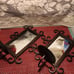 Metal Mirrored Pillar Candleholders