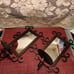 Metal Mirrored Pillar Candleholders