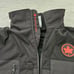 Air Canada Unisex Black Zip Up Convertible Hooded Soft Shell Casual Jacket Sz S