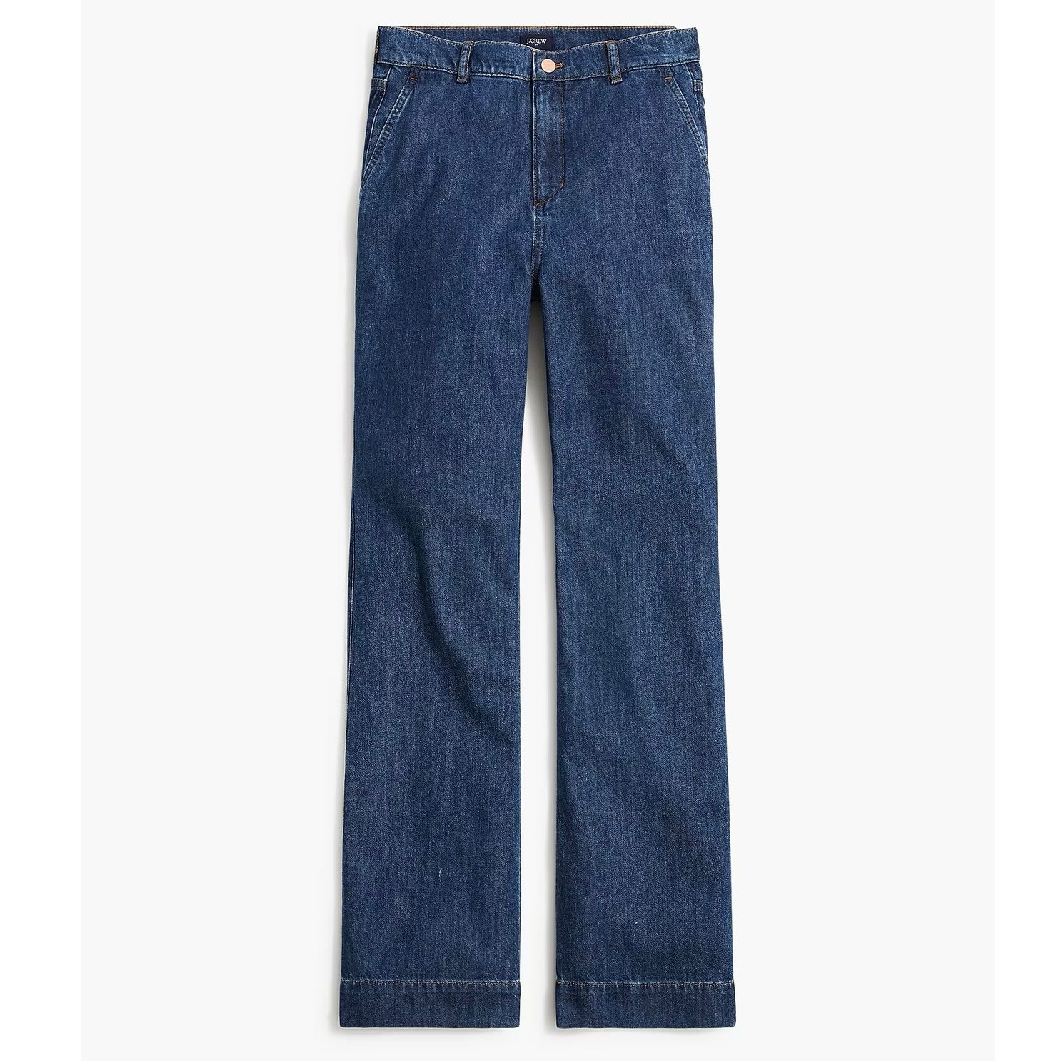 NWT J. Crew Factory Petite Denim Wide Leg Trouser Pants Size 30P