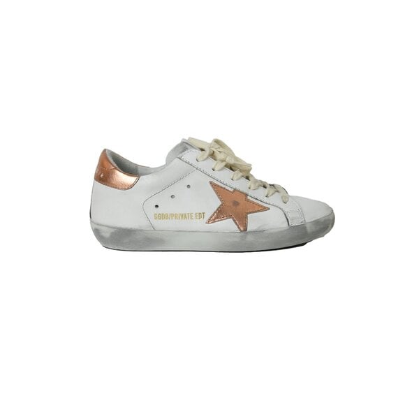 Golden Goose Super Star Classic With List Optic White Peach Pink