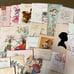 Vintage 50+ Piece Greeting Card Lot Ephemera Misc Items