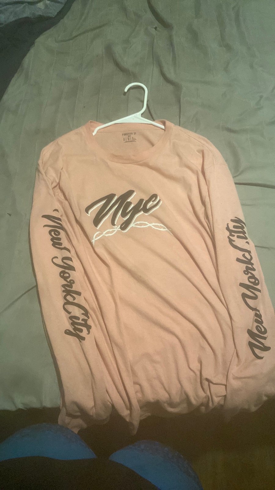 FOREVER 21 Pink long Sleeve Shirt