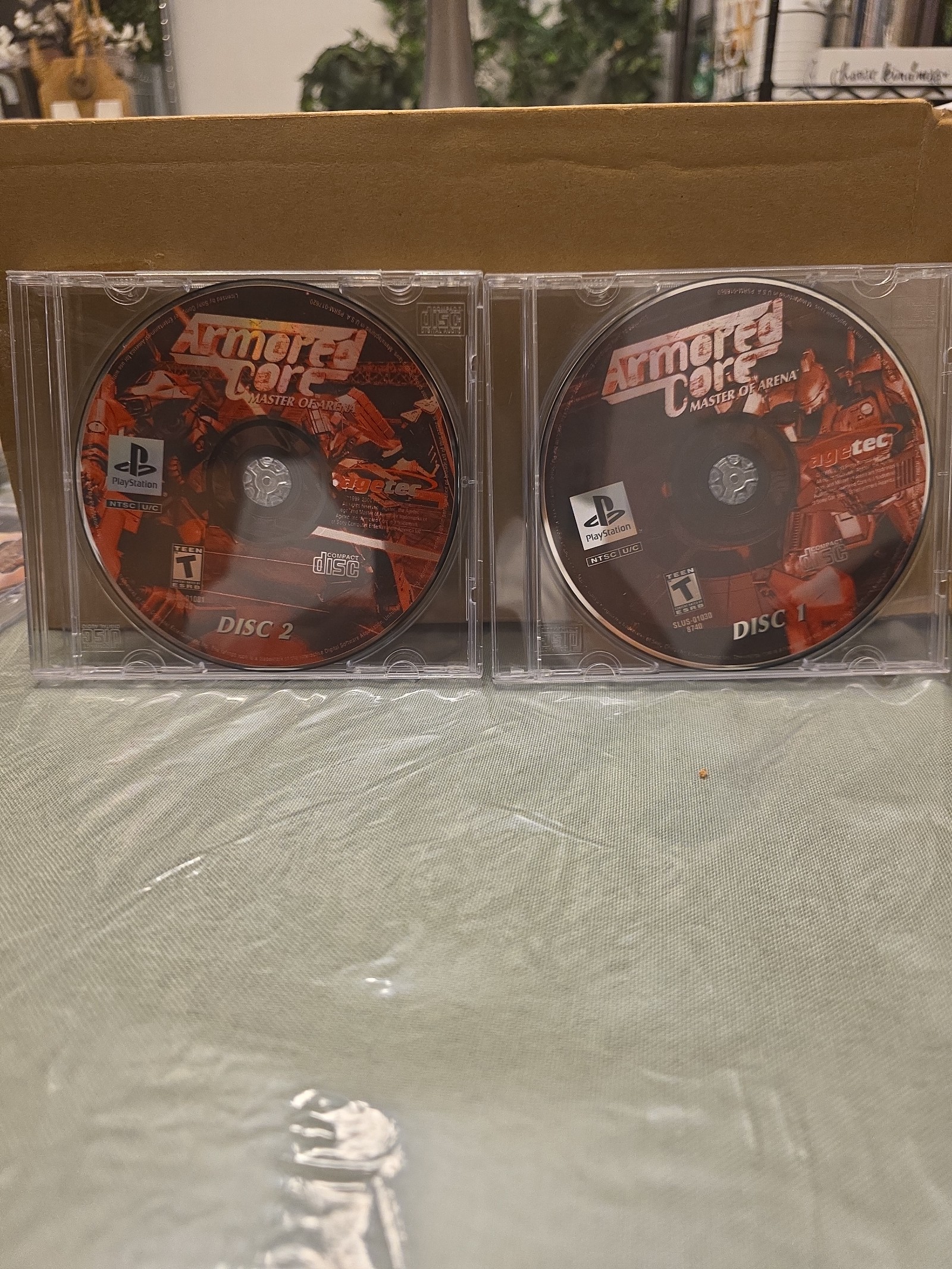 Armored Core: Master of Arena PS1 DISCS 1 & 2 ONLY Sony PlayStation 1 2000 No Cs