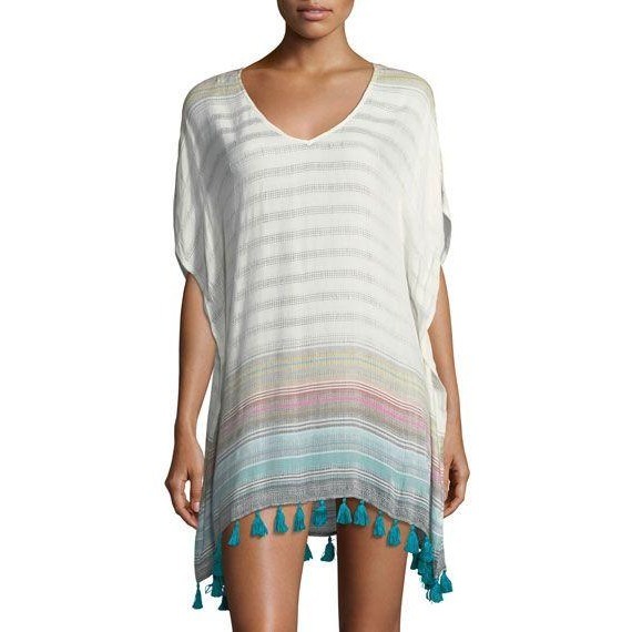 PilyQ Adriana Tassel Tunic Coverup Dress