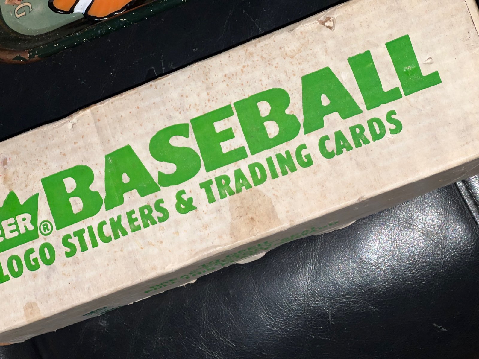 Baseball cards box