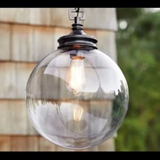 Pottery Barn Calhoun Glass Pendant