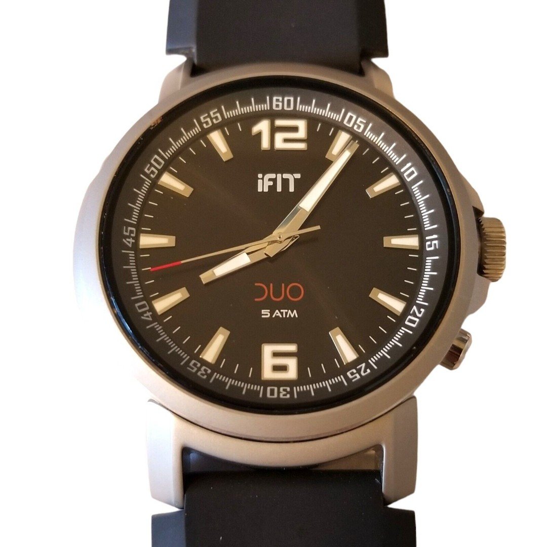 iFit Duo Space Activity Tracking Digital & Analog Watch WR 5 ATM Needs Repair