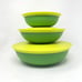 Tupperware Radiance Serving Bowls Container Set 3 Green MARGARITA VERDE PINO