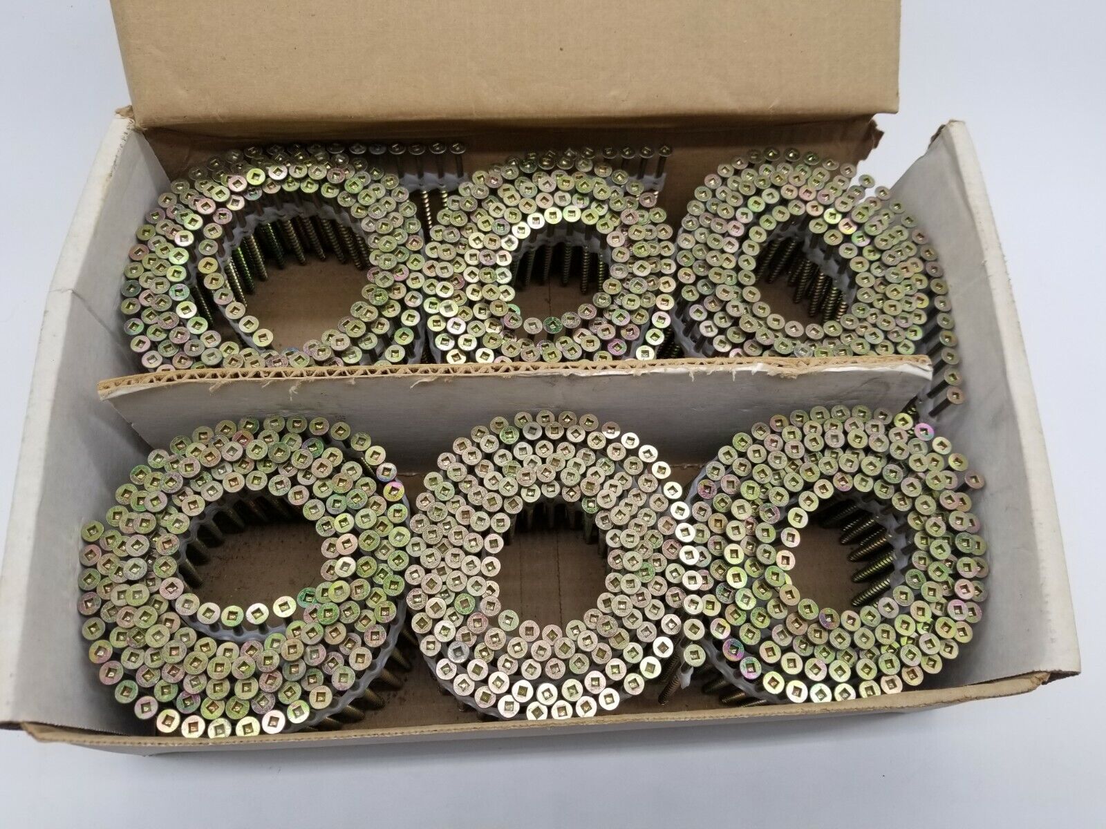 Quik Drive WSC3 3 Inch Zinc Coarse Thread Coil Screws 1000 Count - Free Ship!