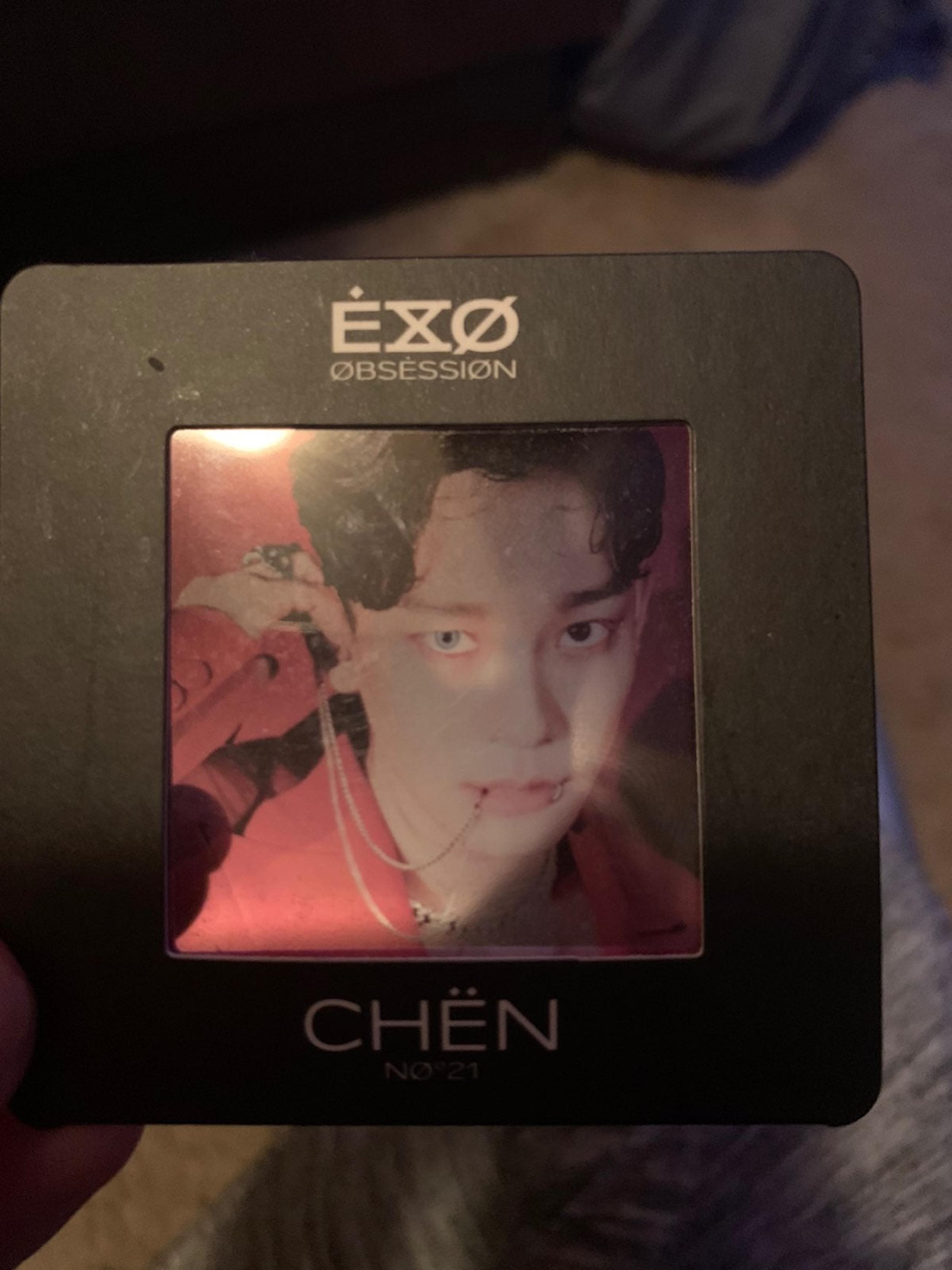 exo obsession chen film card