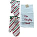 MARTHA STEWART Set of 2 Oven Mitts and 1 Flour Sack Towel