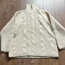 Vintage Men's Chunky Cable Knit Fisherman Sweater XL