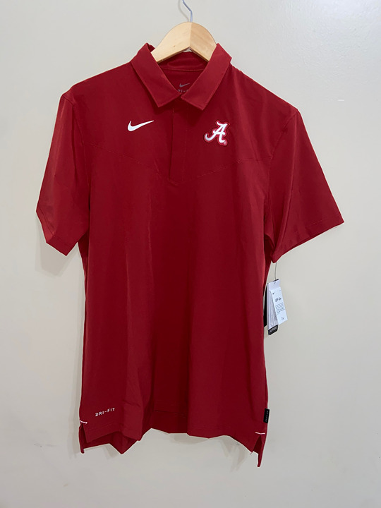 Nike Alabama Crimson Tide Elite Coaches Sideline Performance Polo M DC6358-698