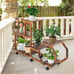 6 Tier 8 Potted Plant Stand Rack, Multi-Layer Flower Stand with Wheels