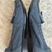 SAS Sz 8 W Shoes tripad comfort Blue Gray Suede Tassel flats loafers