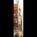 Hollywood Regency Lucite & Brass Torchiere Floor Lamp Vintage 1960s