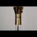 Hollywood Regency Lucite & Brass Torchiere Floor Lamp Vintage 1960s