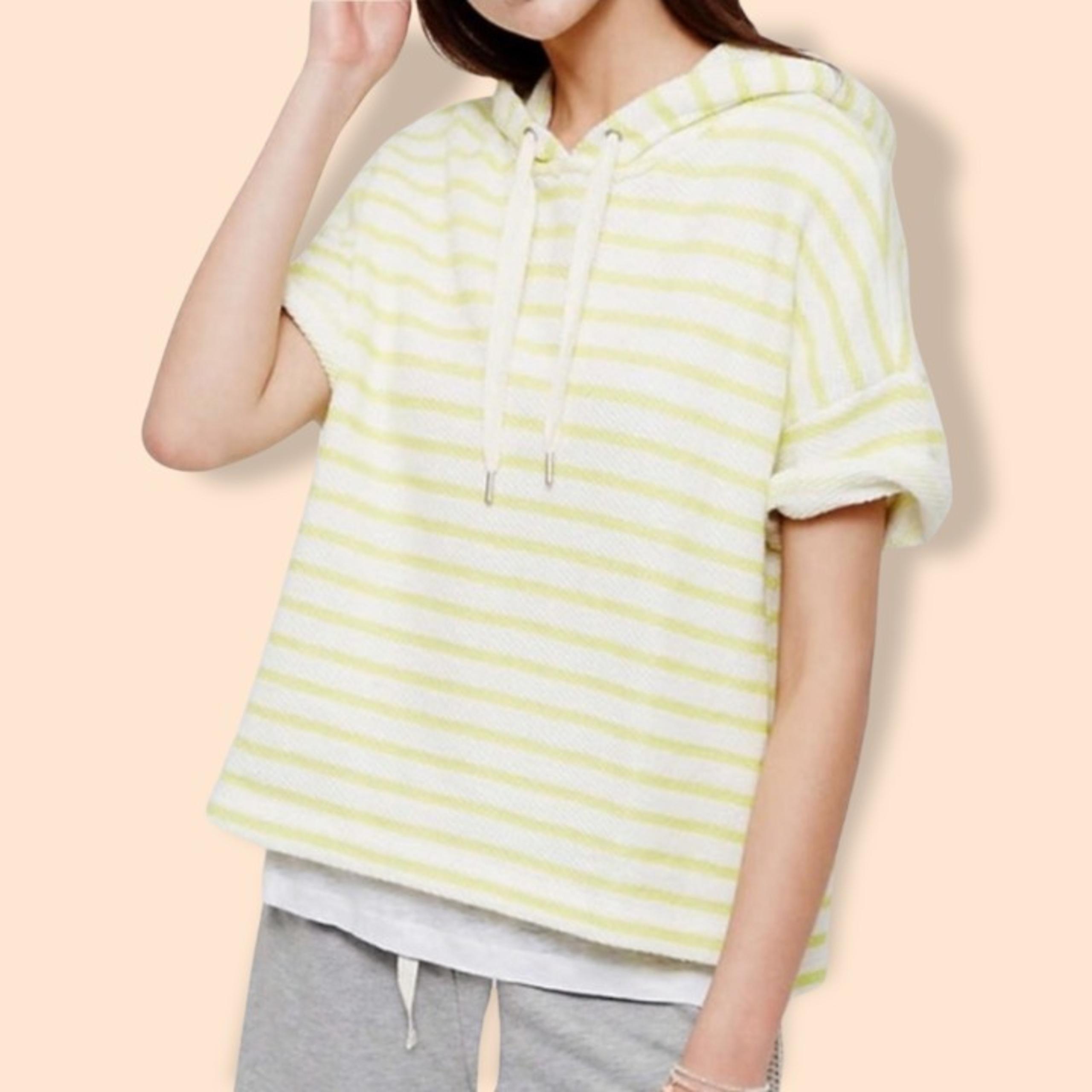 Lou & Grey Neon Striped Womens/Juniors 100% Cotton Terry Cloth Hoodie | Large