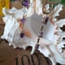 African Amethyst 3 Stone Earrings