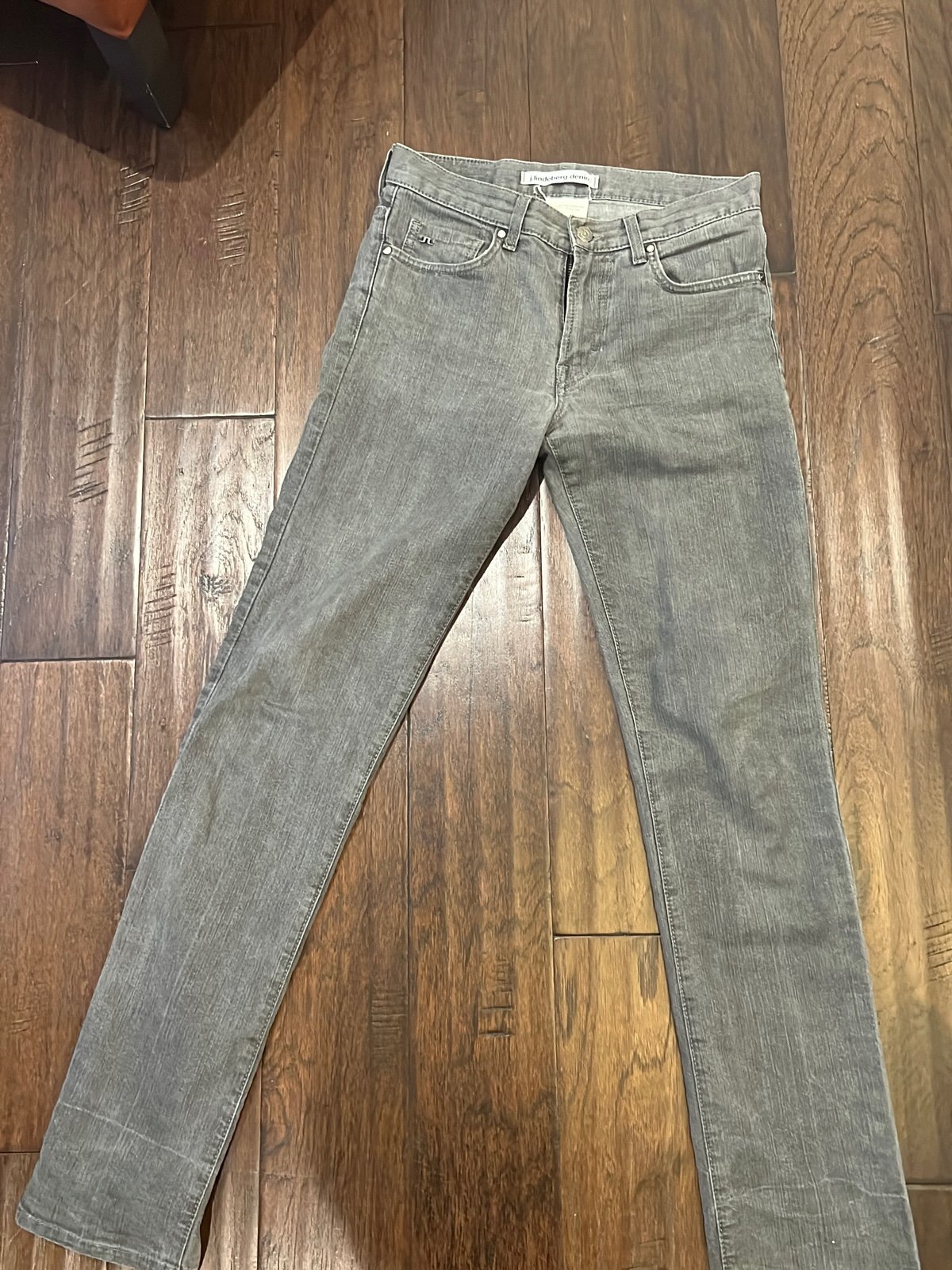 Gray vintage jeans