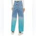 NEW Stella McCartney Ombre High-Waisted Jeans Womens Size 26