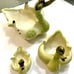 Vtg Hull USA Pottery Duck/Swan Planter Chartreuse Green 1940/60’s 3 Pc Family