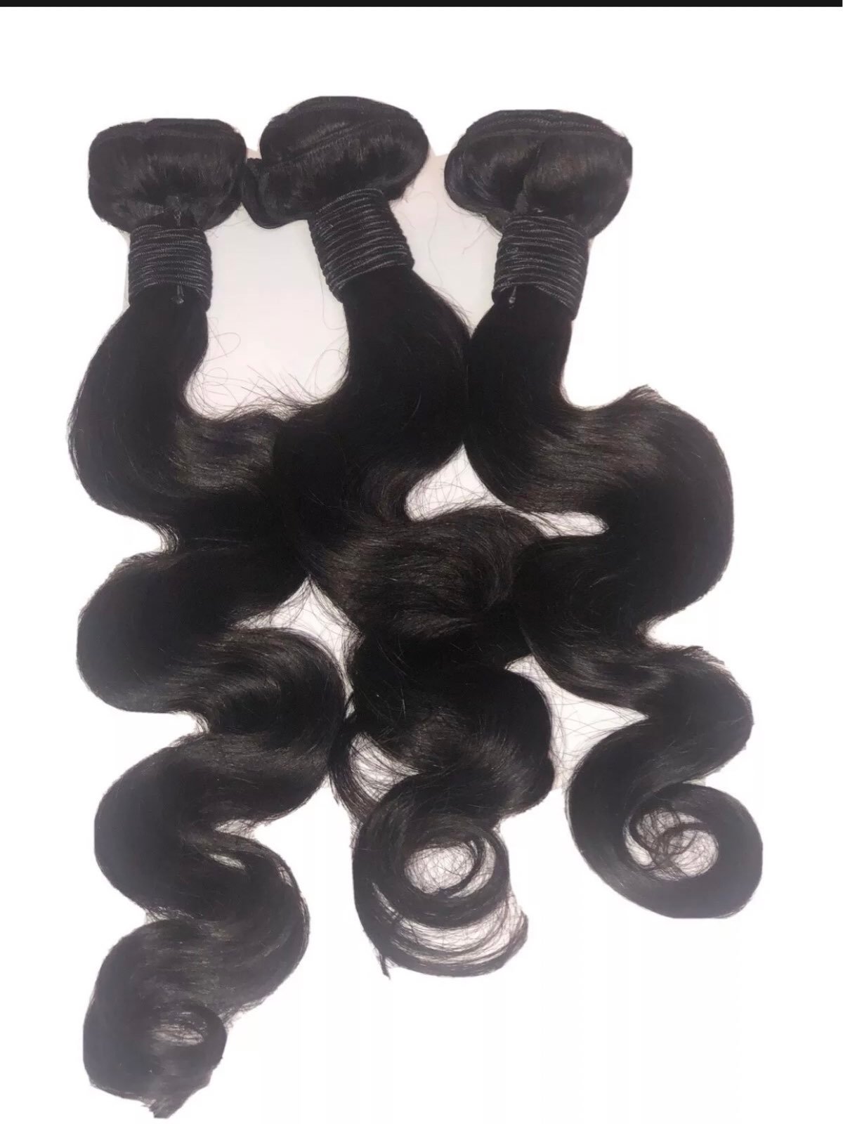 3Bundles 300G Unprocessed Virgin Human Hair Weave Weft 8A Grade Brazilian Black