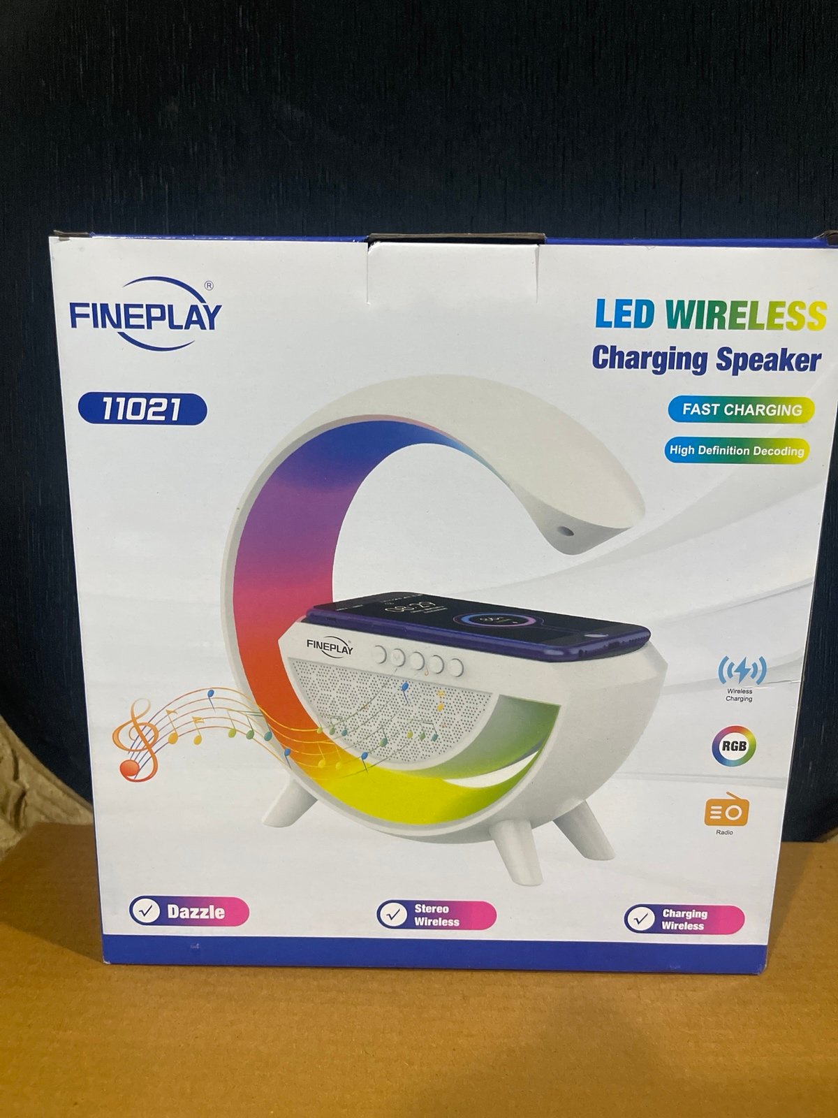 LED Wireless Charging Speaker