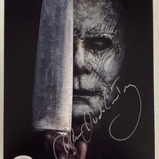 Michael myers james Jude Courtney autographed signed photo proof jsa coa AF66963
