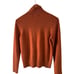 Banana Republic Men's Size Med Jumper Wool High Neck Pocket Pumpkin/Brick Color