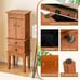 Vintage Jewelry Armoire Cabinet Chest Big Storage Box Organizer w/Drawers&Mirror