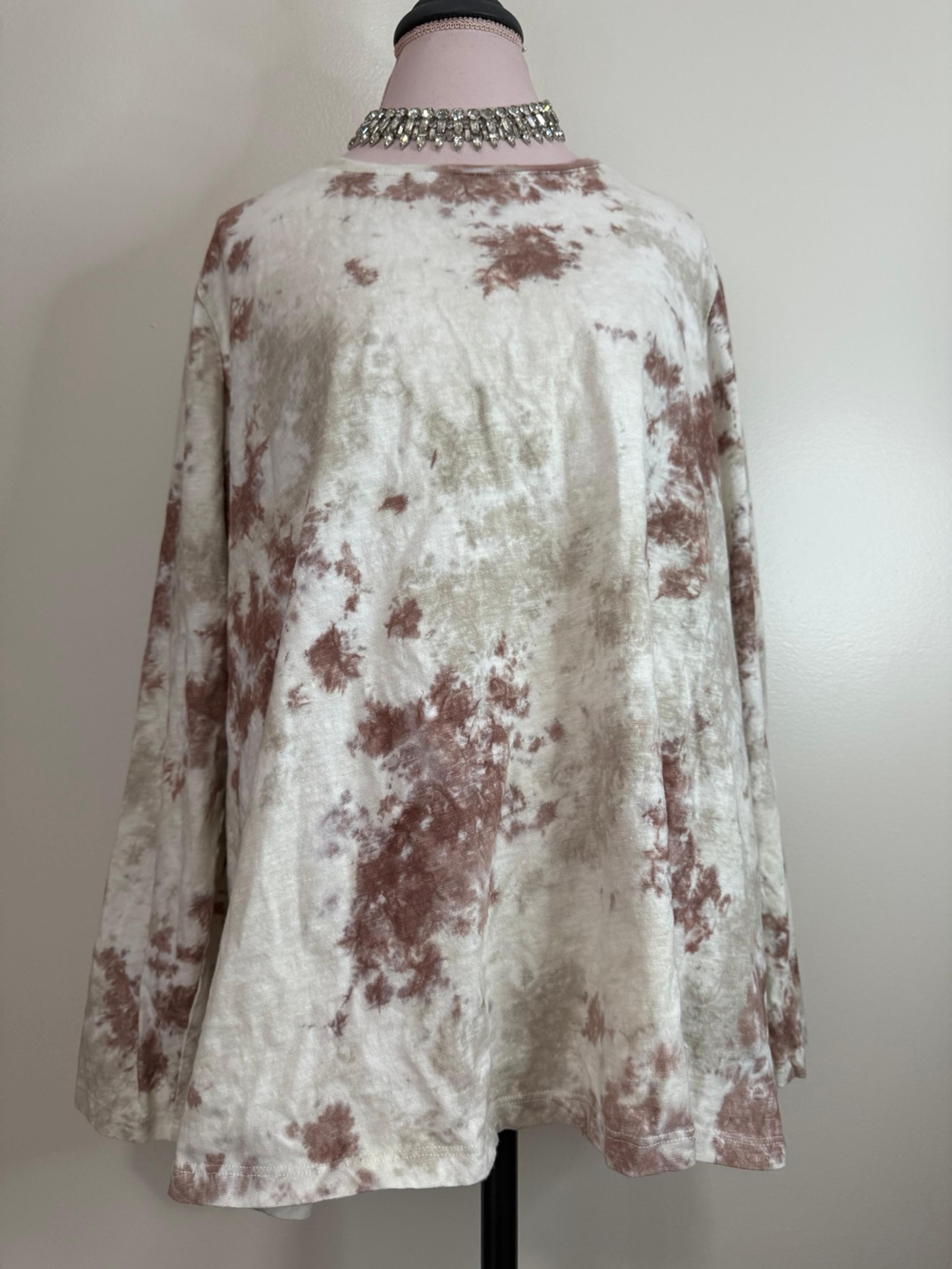LOGO by Lori Goldstein Tie-Dye blouse in size 2X