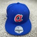 Atlanta Braves Hat Mitchell & Ness 7 1/8 Blue National League Centennial Patch