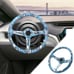 NEW JDM UNIVERSAL 350MM SKULL Style Acrylic Deep Dish 6 Holes Steering Wheel