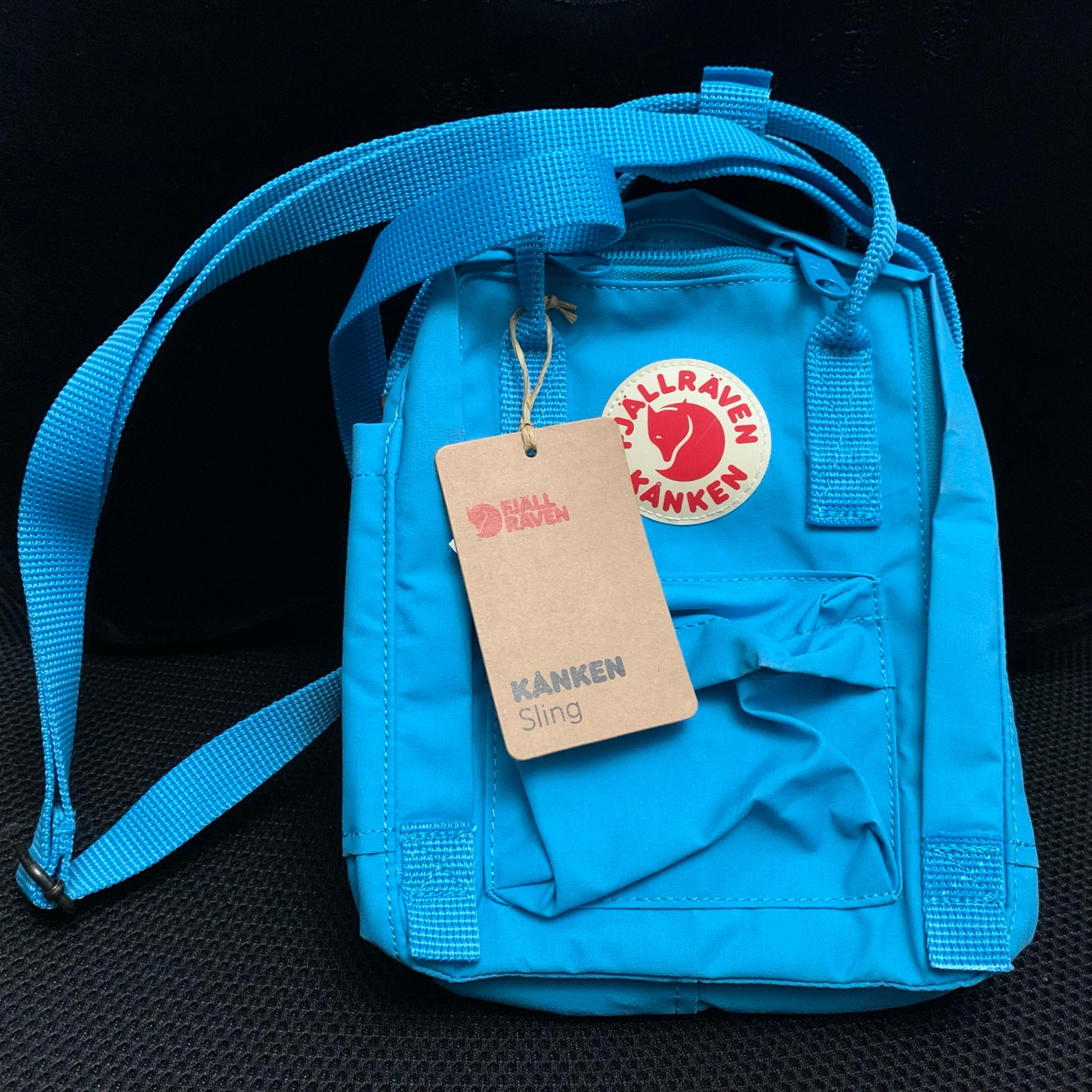 Fjallraven Kanken Sling Bag Deep Turquoise Blue Shoulder Style