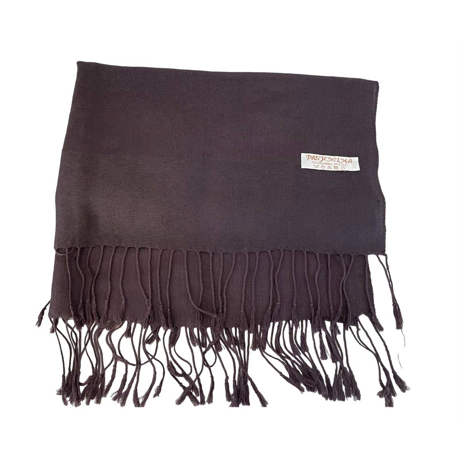 Women’s Silk Pashmina Scarf Brown